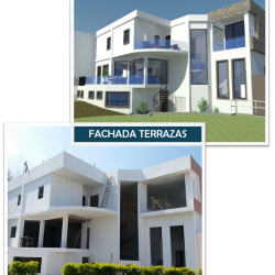 Proyecto Cumbres Elite - Fachada terrazas